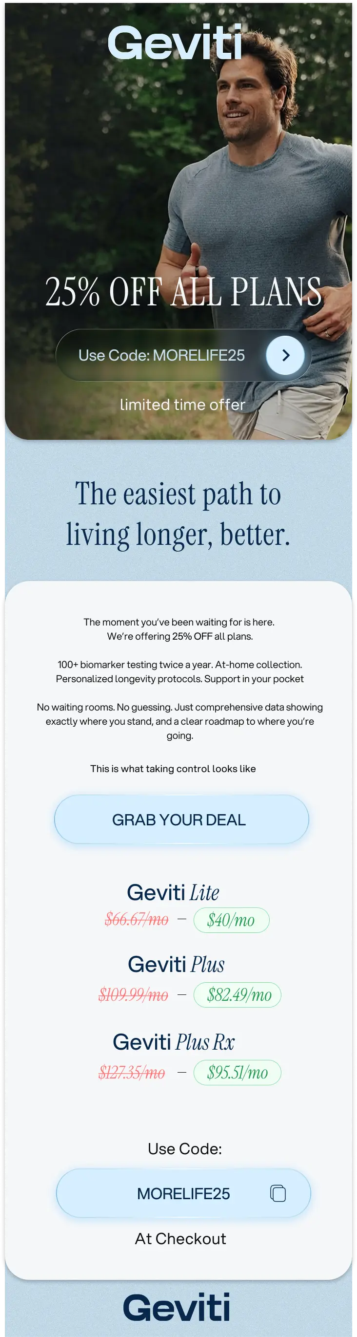 Geviti email design - after