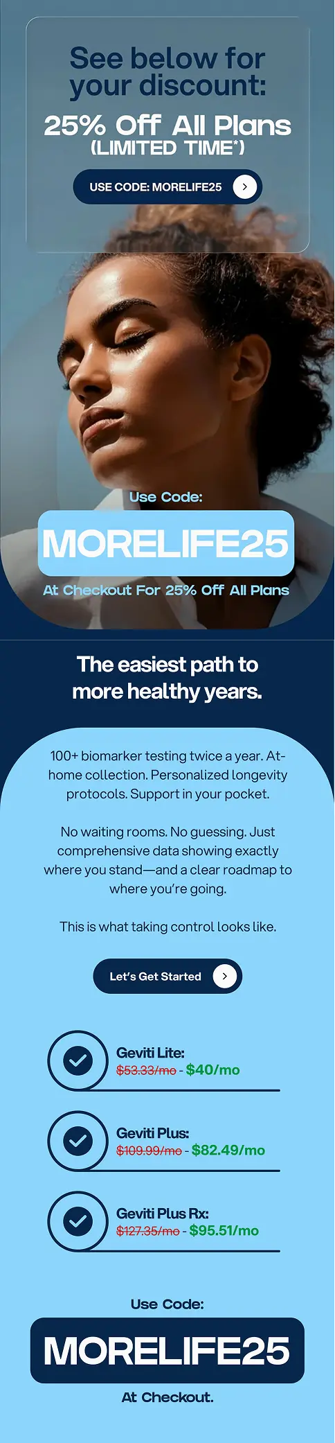 Geviti email design - before