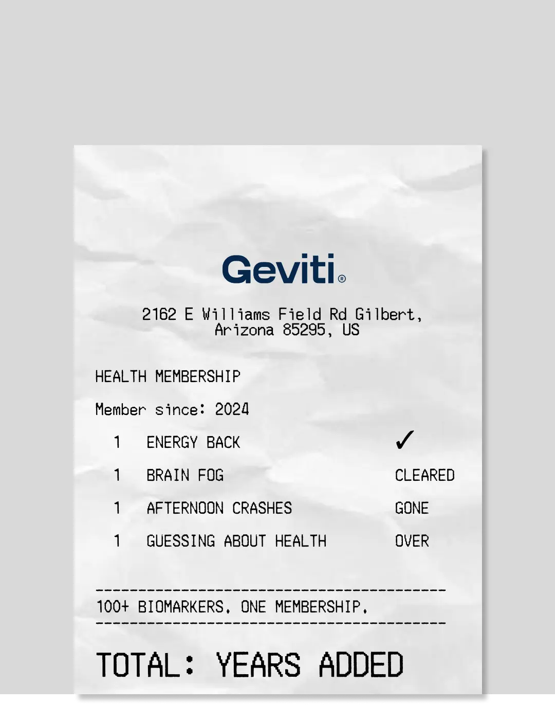 Geviti Receipt campaign